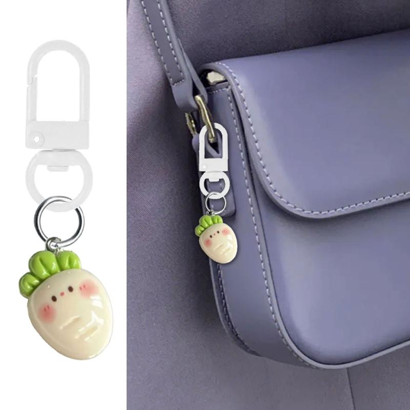 Sturdy Resin Vegetable Keychain Fashionable Phone Chain Decoration For Girls Gift Giving