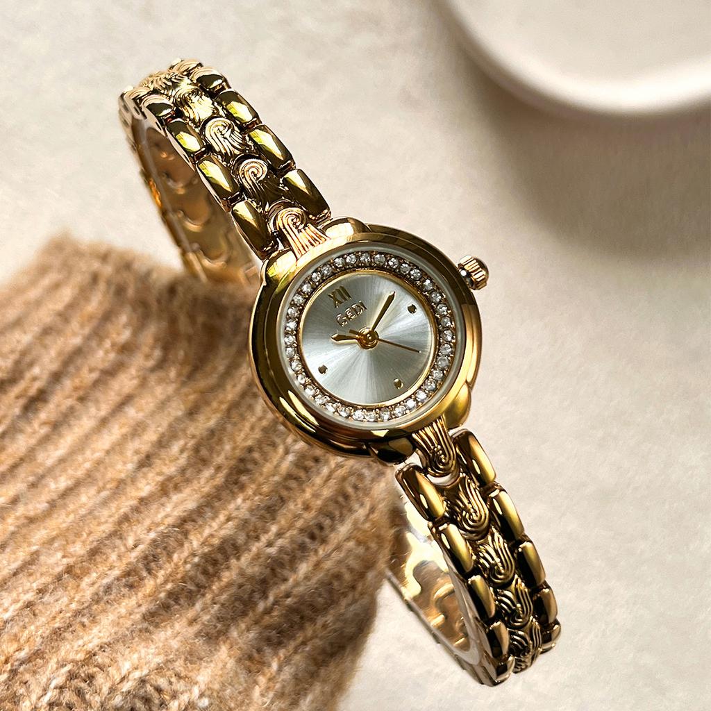 Watch Women'S Light Luxury Bracelet Watch Style High Sense Exquisite Fashion Temperament High Sense Women'S Quartz Watch