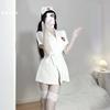 Sexy Nurse Outfit Lingerie Deep V Seduction Hot Cosplay Bed Uniform Female 1050