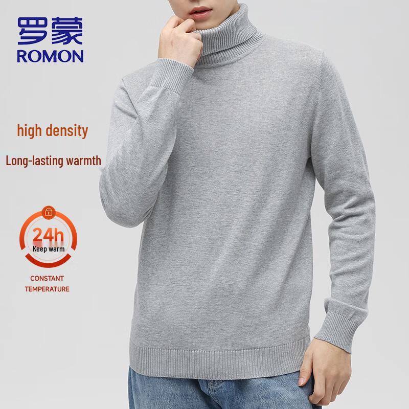 Luo Meng Men s Business Turtleneck Knit Sweater 3XL