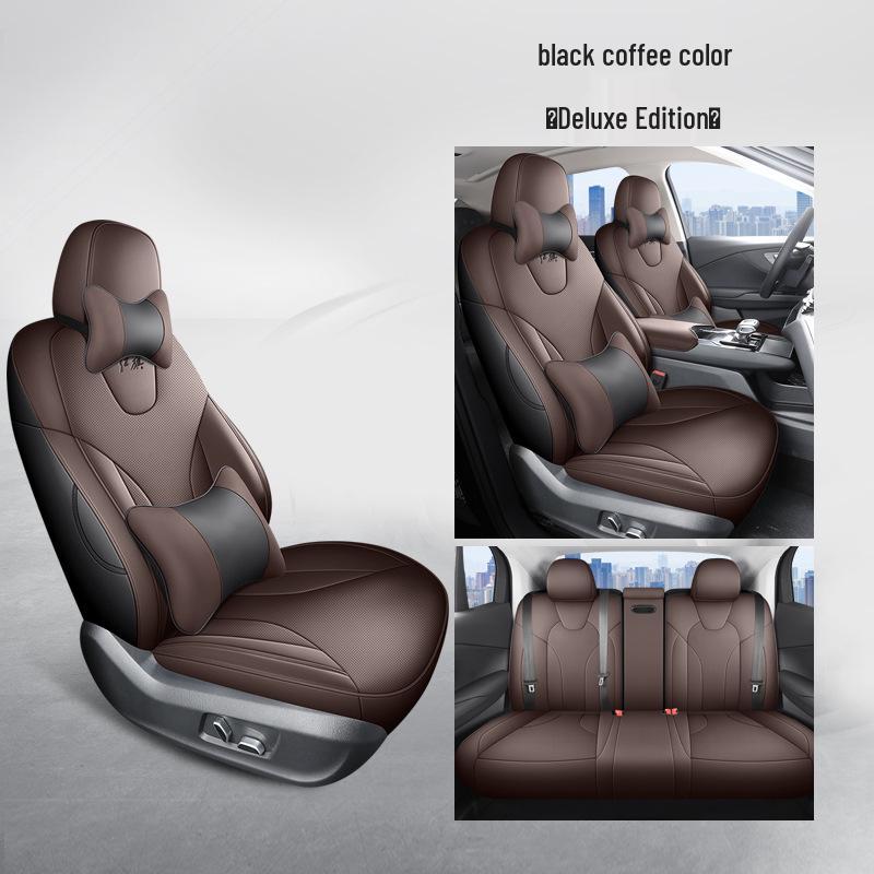 New Model Full Leather Car Seat Cushion for Hongqi EQM5 - Universal Fit, All-Season Use, Five-Seater