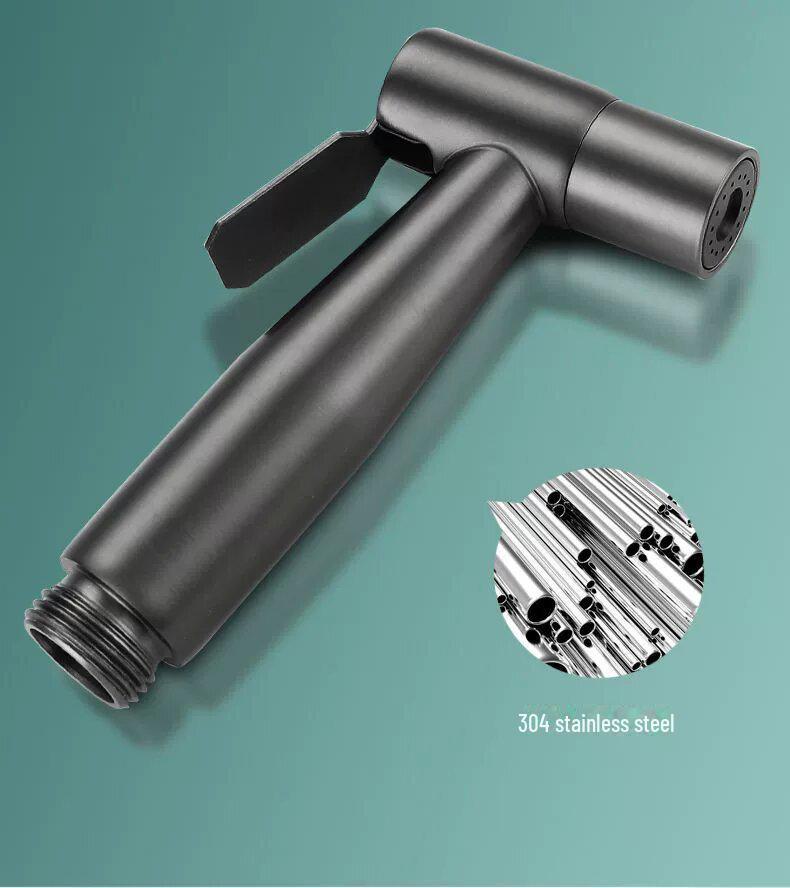 Sada rozprašovače na toaletní bidet z nerezové oceli s posilovací tryskou pro čištění a splachování koupelny.