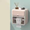 Waterproof  Tissue Box Toilet Wall-mounted Paper-pulling Creative Waterproof Shelf Paper Roller