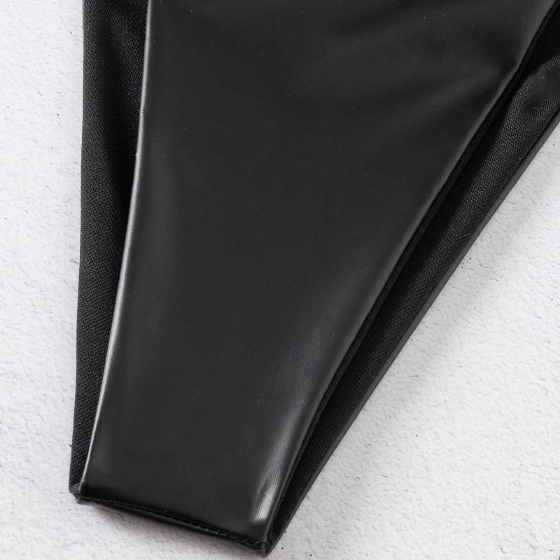 Kadın Mayosu Seksi Siyah Halter Yaka Üçgen Çanta Yanı Dantelli Bikini Bölünmüş Takım Plaj Giyim Mayo