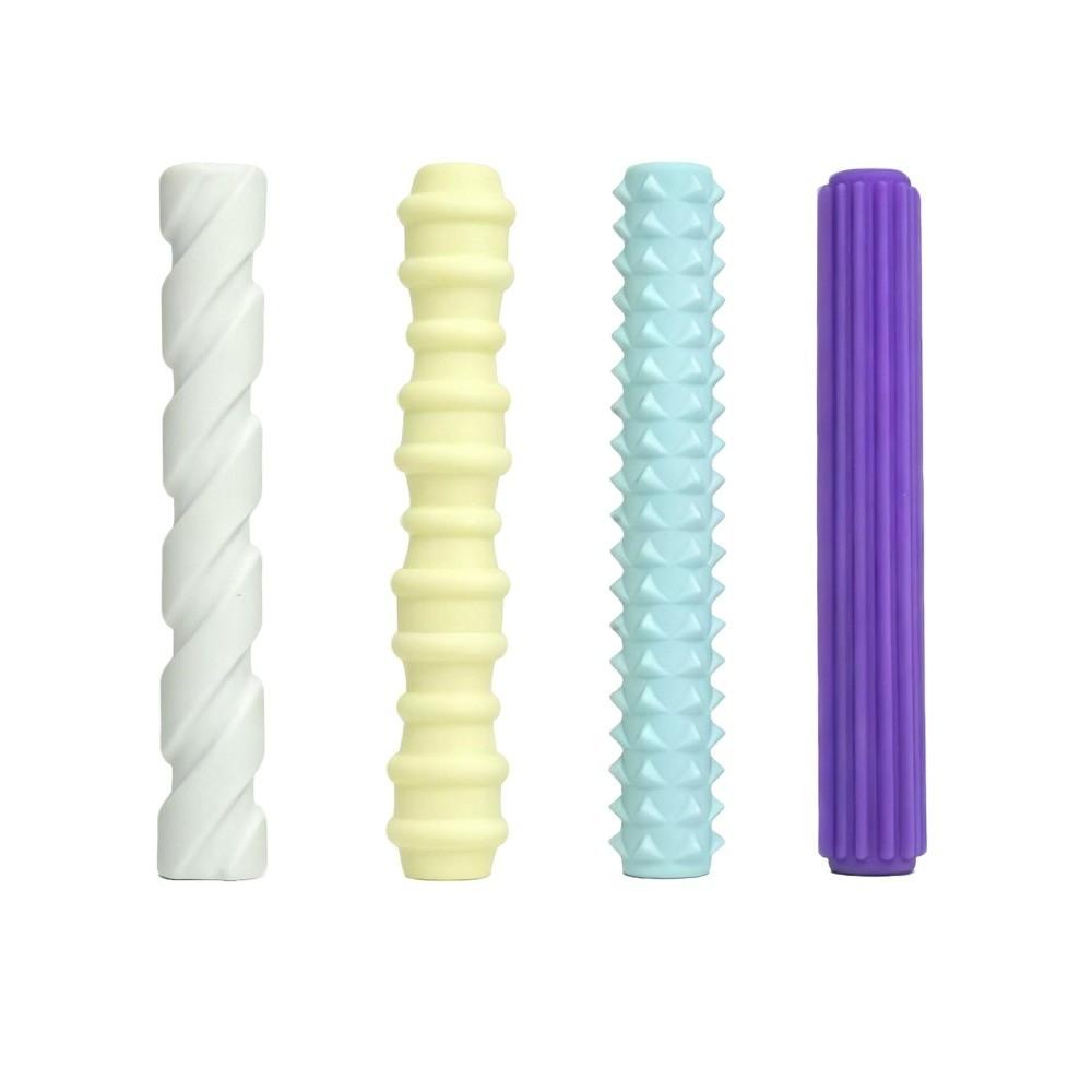 4 pcs Textured Handwriting Pen Cover Silicone Pencil Sleeves Relax Pencil Grips Handwriting