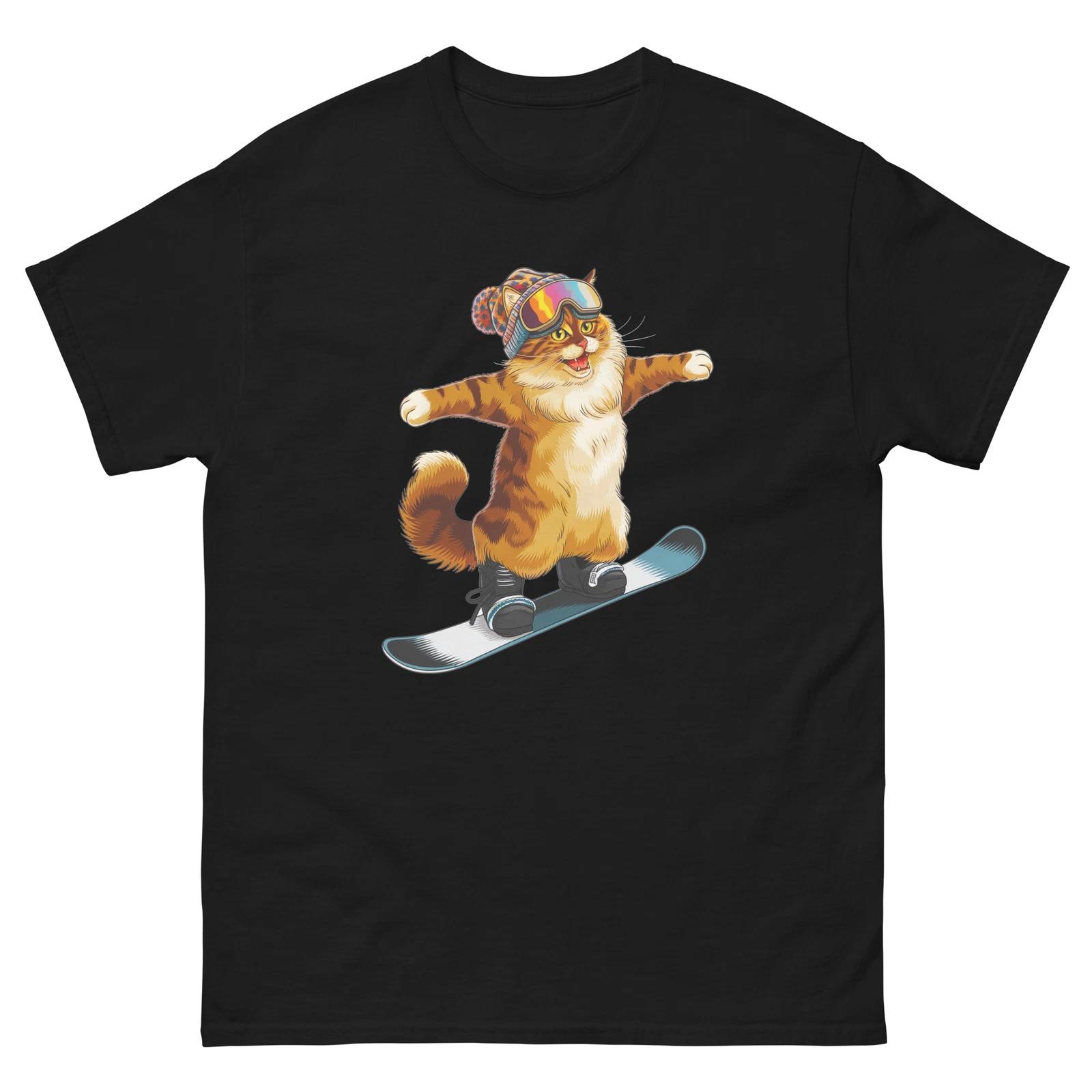 Birman Cat Snowboarding Fun Snowboarder T-Shirt S