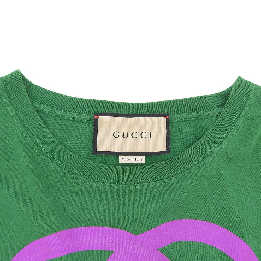 Gucci WOOF WOOF Dog Print Cotton T-Shirt, Women's, Green, Size S Tops S greenUsed
