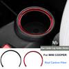 For BMW For MINI Cooper R55 R56 R57 2007-2010 Carbon Fiber Car Rear Center Water Cup Holder Frame Sticker