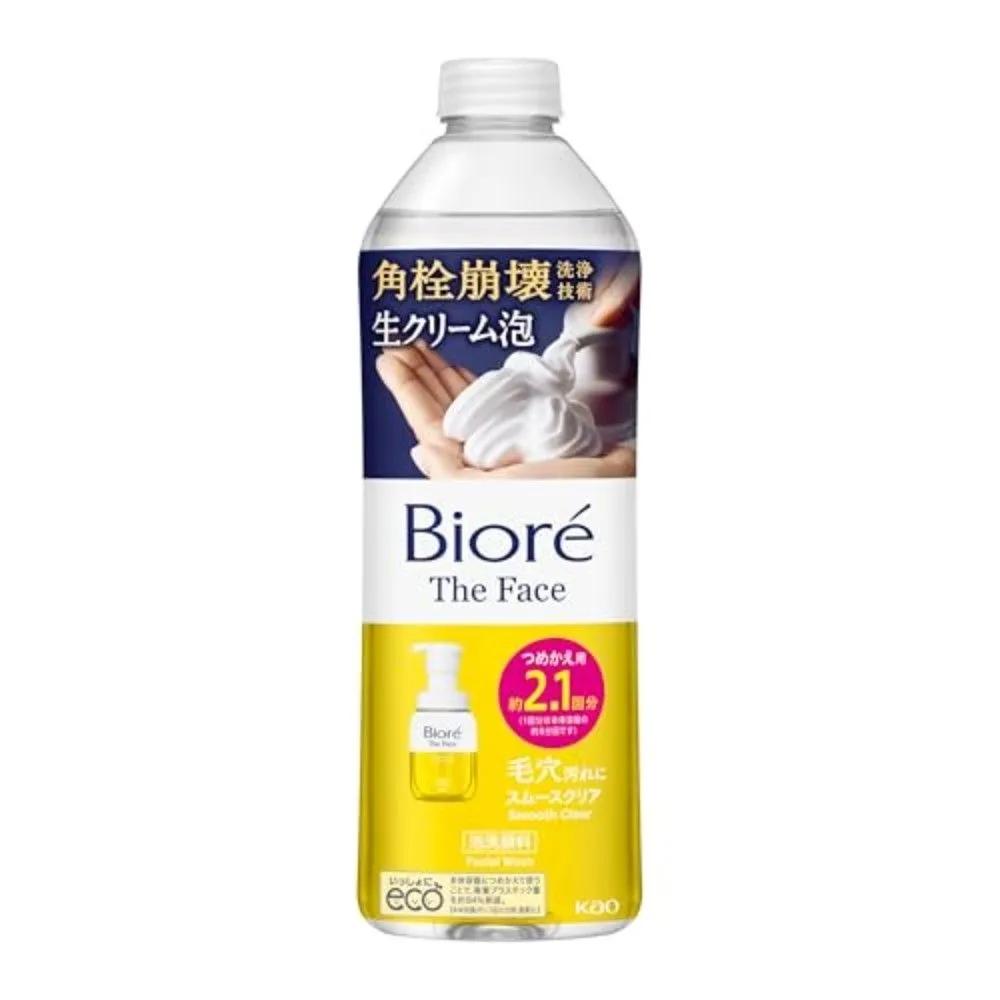Biore The Face Cleansing Foam Smooth Clear Refill 340ml 3-Pack Set
