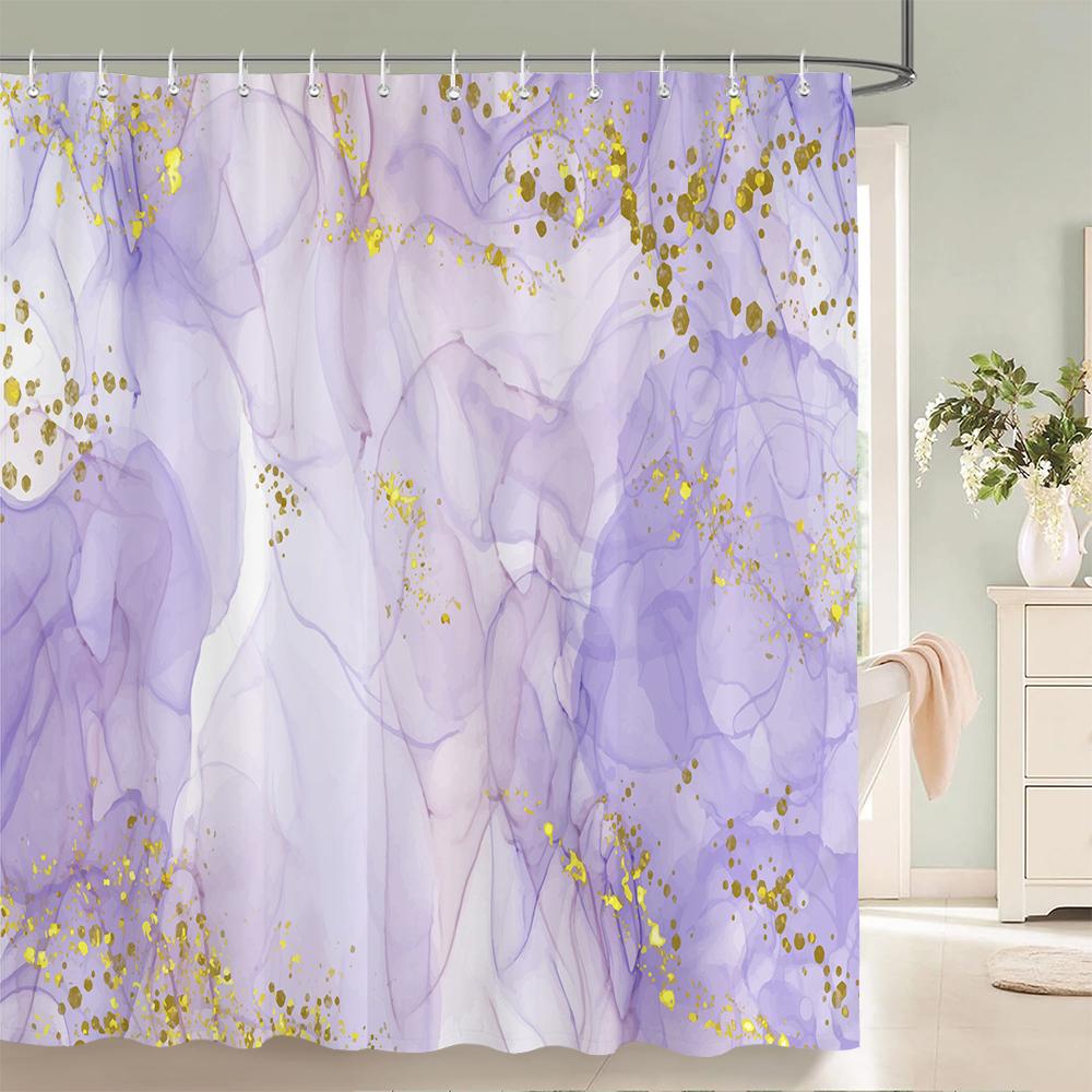 Marble Ripple Shower Curtain Abstract Striped Waterproof Bath Curtain For Bathroom Home Decor Polyester Fabric Bathroom Curtain
