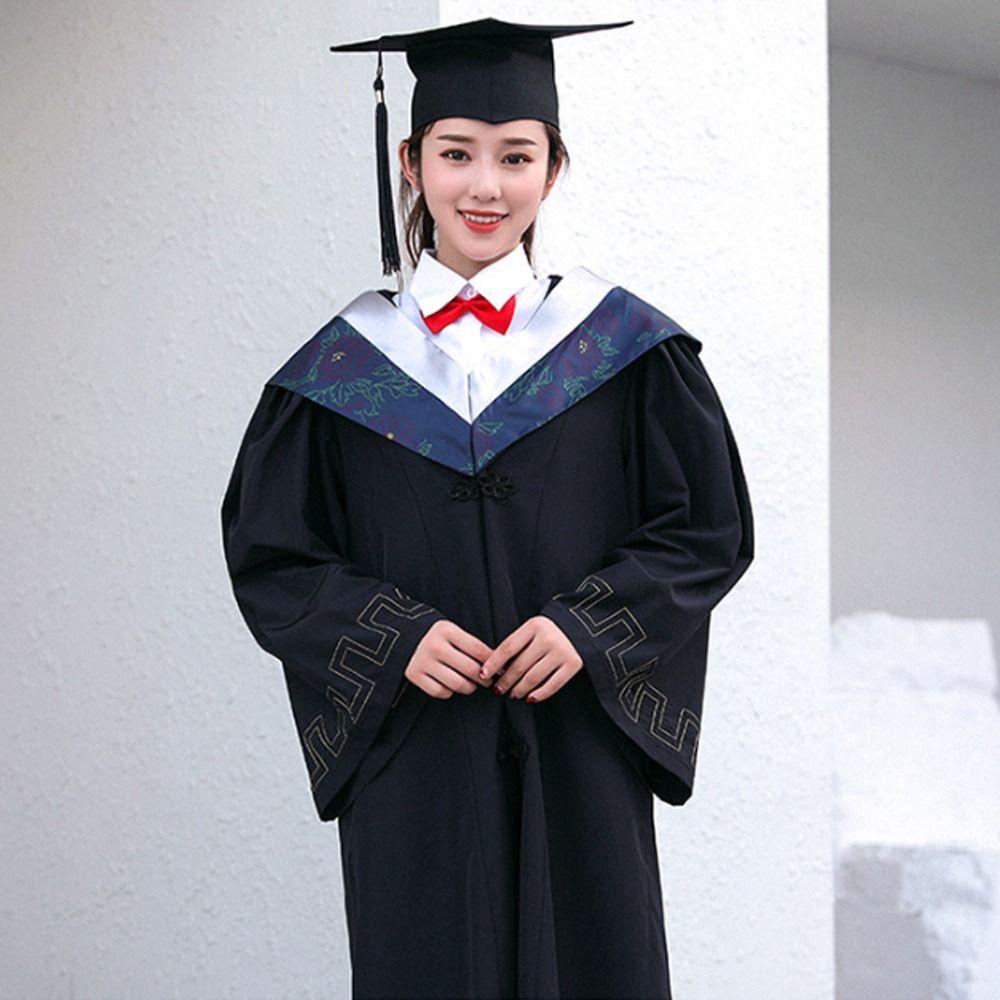 Ceremony Congrats Grad Happy Graduation Bling Removable Tassel Graduation Gown Set Mortarboard Hat