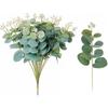 5/10/20Pcs Eucalyptus Leaves Artificial Plant Bouquet For Home Room Decor Garden Wedding Decoration DIY Wreath Garland Accessory