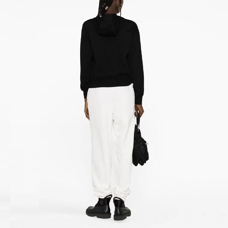 Moncler Solid Color Logo Patch Cuffed Knit Sweatpants Women bottoms I10938H00002899WC033