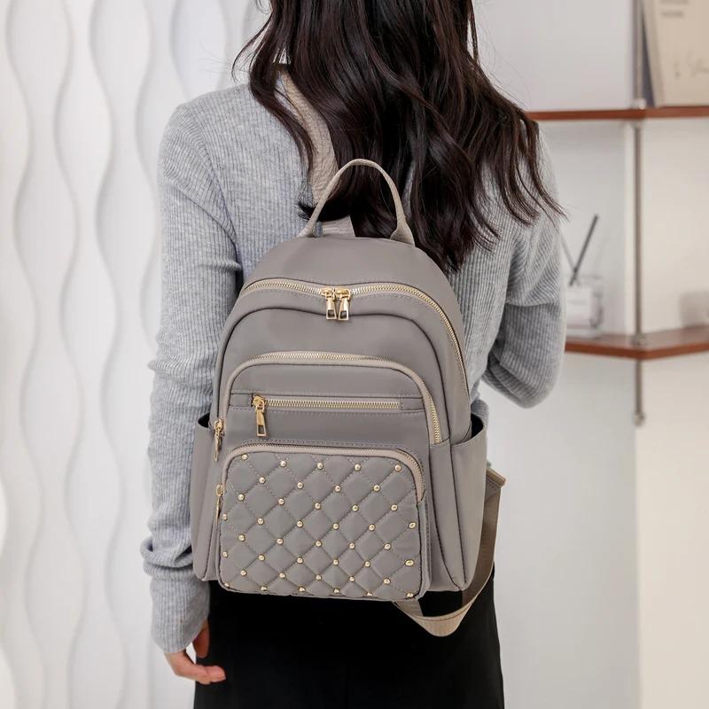 Mode Bagpack Frauen Hohe Qualität Nylon Rucksäcke Weibliche Große Reise Rucksack Große Schule Taschen für Teenager Mädchen Schulter Tasche