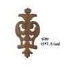 European-Style Retro French Wood Carved Flower Cabinet Door Decorations