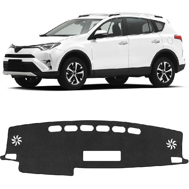 Dash Cover For Toyota RAV4 2018 2017 2016 2015 2014 2013 Accessories Flannel Dashboard Cover Dash Mat Center Console Cover Sunshield Protector Pad