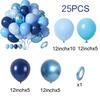 12inch Blue Balloon Set, Suitable for Weddings,birthdays,themed Parties,bridal Showers,graduation Ceremonies,family Gatherings