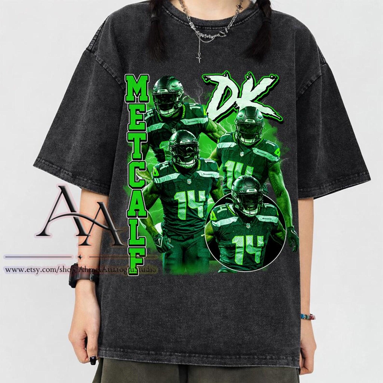 Mineral Wash Tee DK Metcalf Vintage Graphic , Comfort Color Football Sportswear XL