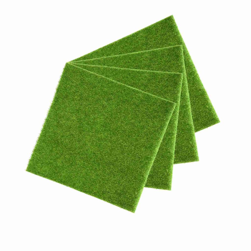 Artificial Turf Lawn Grass Plants For Miniature Dollhouse Landscaping Decoration(30 x 30cm)