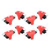 8 Pcs F1 Metal Games Buttons Mobile Shooting Trigger Controller Gamepad for PUBGRed