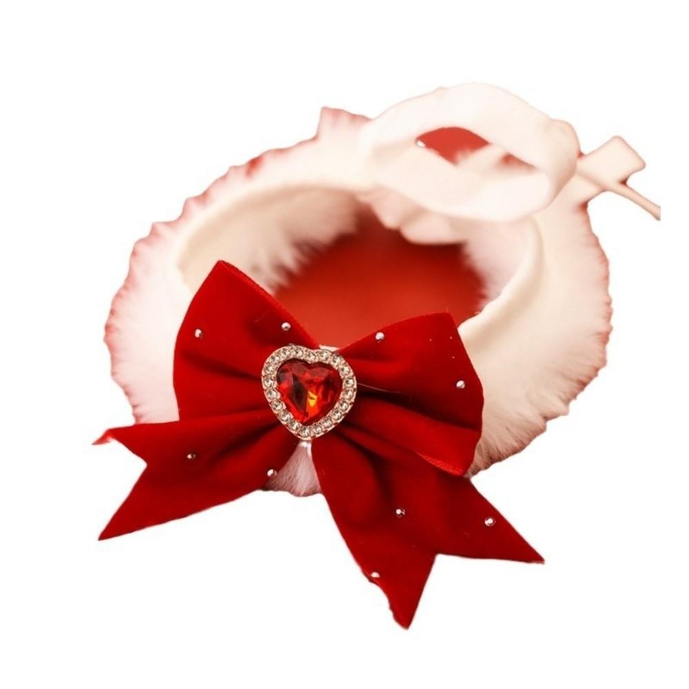 Herbst Winter Warm Katze Halskette Liebe Foto Requisiten Haustier Plüsch Halsband Trendy Hunde Schal Neujahr