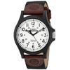Timex TW4B08200 Expedition Acadia Mens Watch Black Brown White Leather Nylon Strap