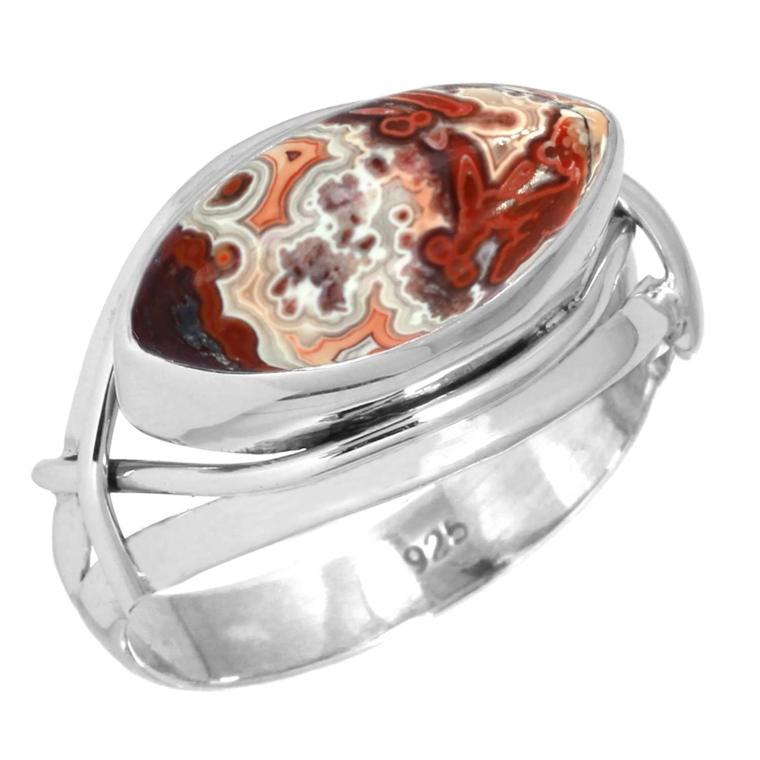 

Кольцо из стерлингового серебра 925 пробы, женское ювелирное изделие ручной работы с драгоценными камнями, рождественский подарок, сумасшедший кружевной агат, далматинец, дендрит, опал, эвдиалит, хаулит, яшма K2, костюм 9