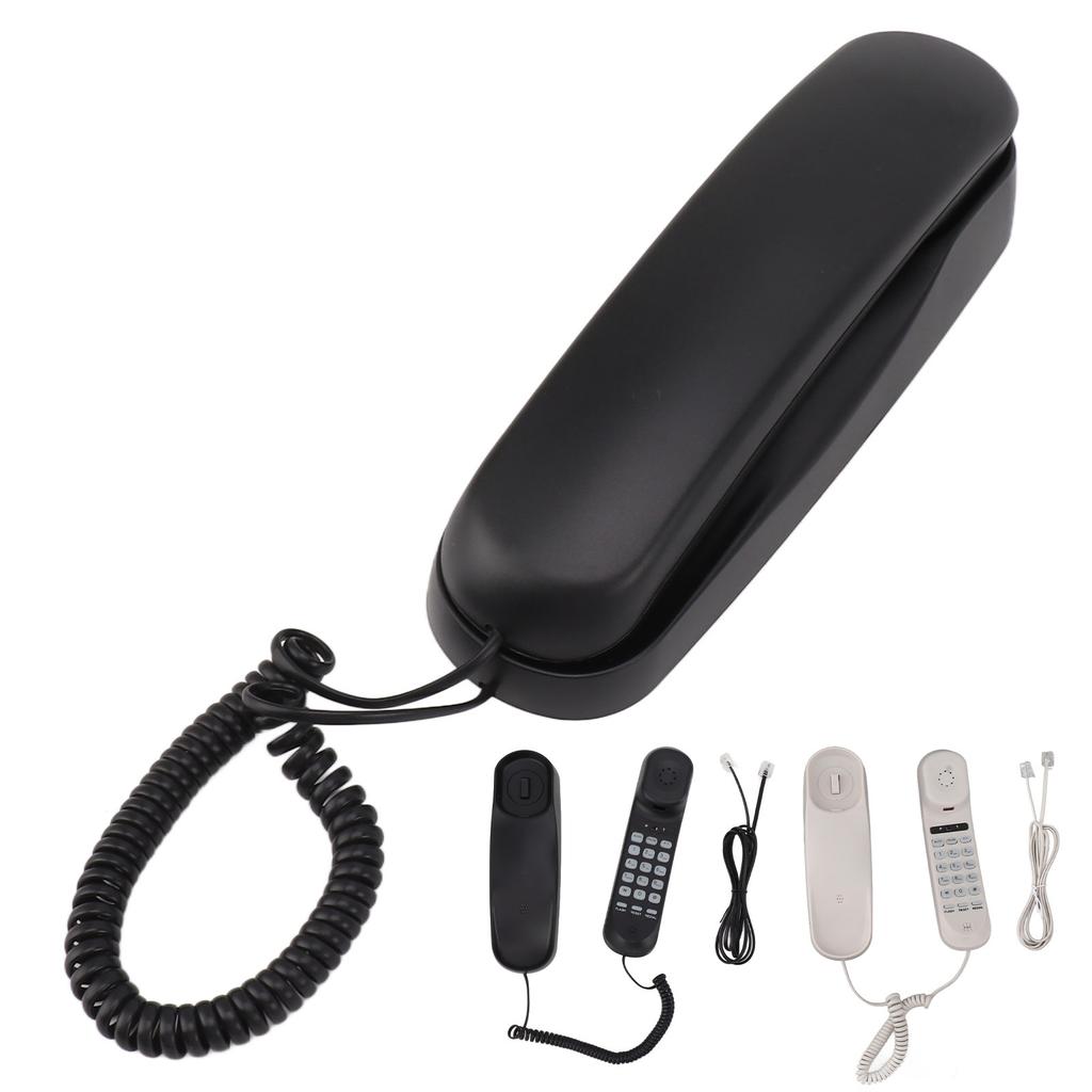 Corded Phone Multifunctional Clear Sound Adjustable Volume Wall Mountable Landline Telephone for Home Hotel  Corded Phone