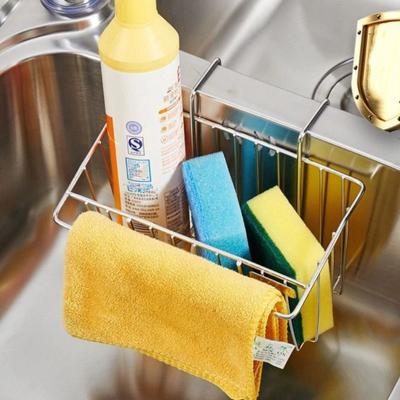 304 Stainless Steel Sink Drain Basket Hanging Sink Drainer Rack  for Bathroom Gadgets