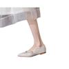 Not Tired Feet Spring and Summer Single Shoes Women's Versatile New Side Empty Pointed Flat Sandals