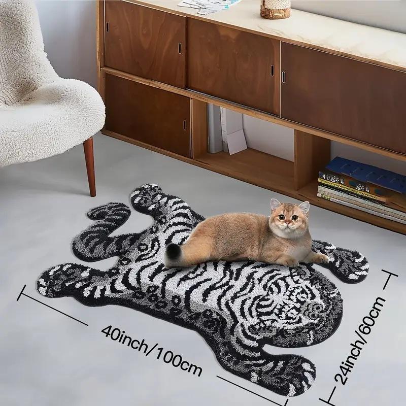 Cartoon Tiger Carpet Home Decoration Anti Slip Mat Living Room Bedroom Bedside Carpet