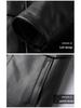 Men's Plus Size Fur Collar Leather Jacket - Warm Winter Outerwear for Middle-Aged Dads