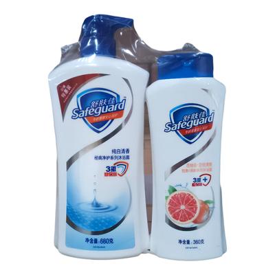 Safeguard Body Wash Dual Pack (Pure White 680g + Grapefruit 360g)