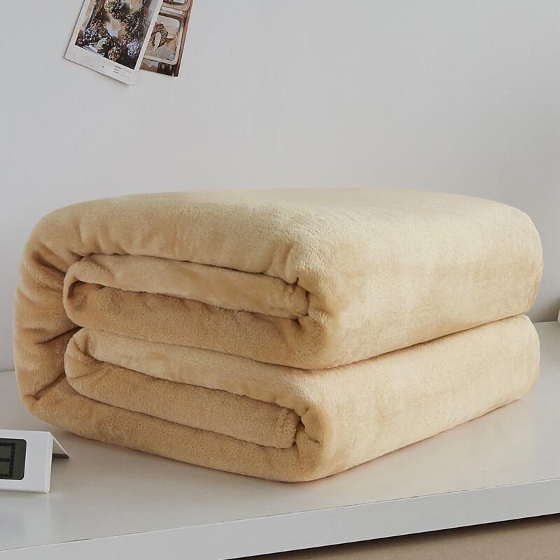 

TianHengYuCheng Утолщенное однотонное коралловое флисовое фланелевое одеяло