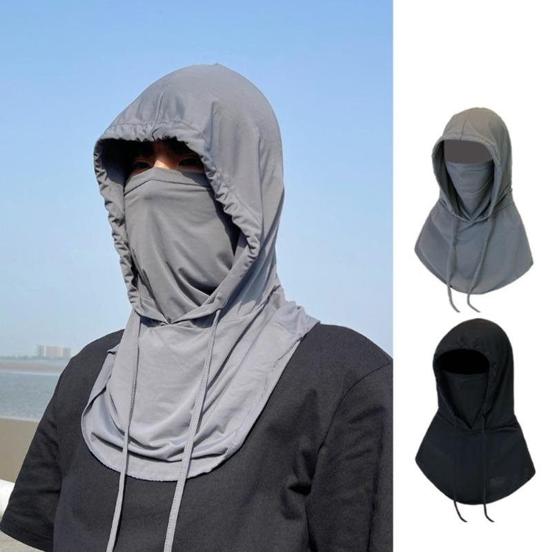 Full Face Mask Cover Sunhat Long Neck Wrap Cover Fishing Hat Neck Gaiters Scarfs Protect Neck Hiking Hat for Women Men