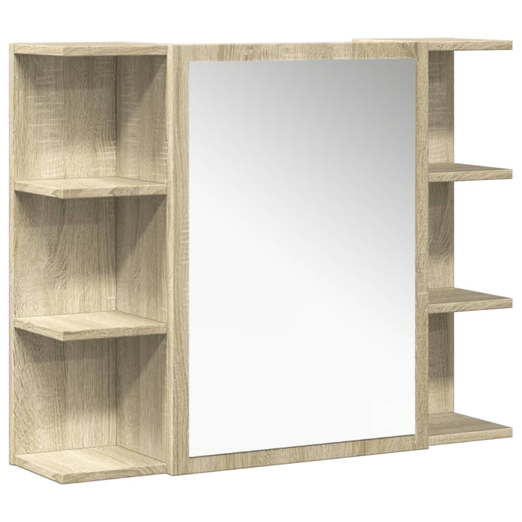 4 piece bathroom furniture set in Sonoma oak wood based material