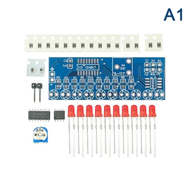 

Ne555+Cd4017 Light Water Flowing Led Module Control Board Module Capacitor Oscillator Clock Signal Diy Electroni Kit
