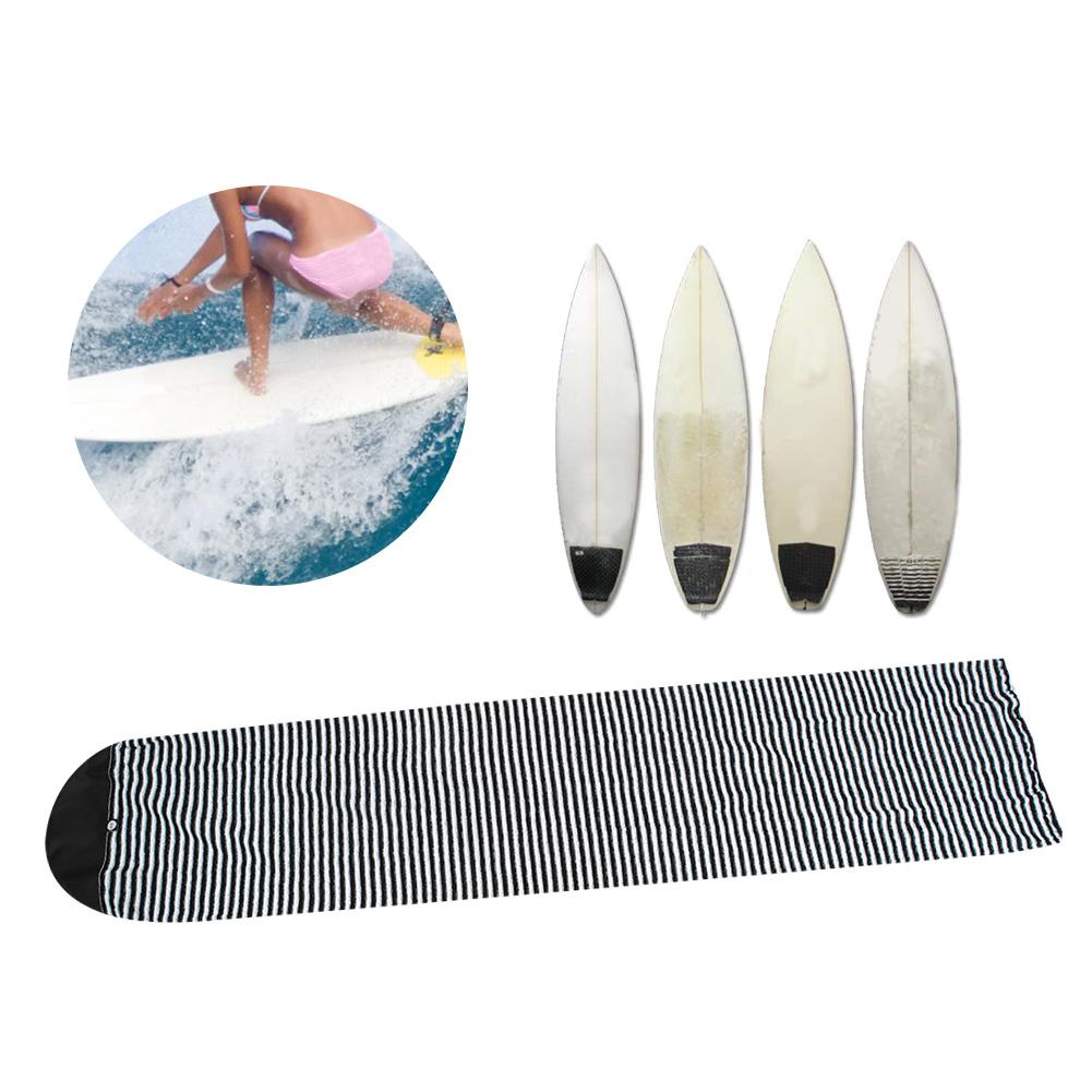 Poliester Czarno-Biały Pasek Skarpeta Pokrowiec Torba Ochronna na Deskę Surfingową Shortboard Czarny