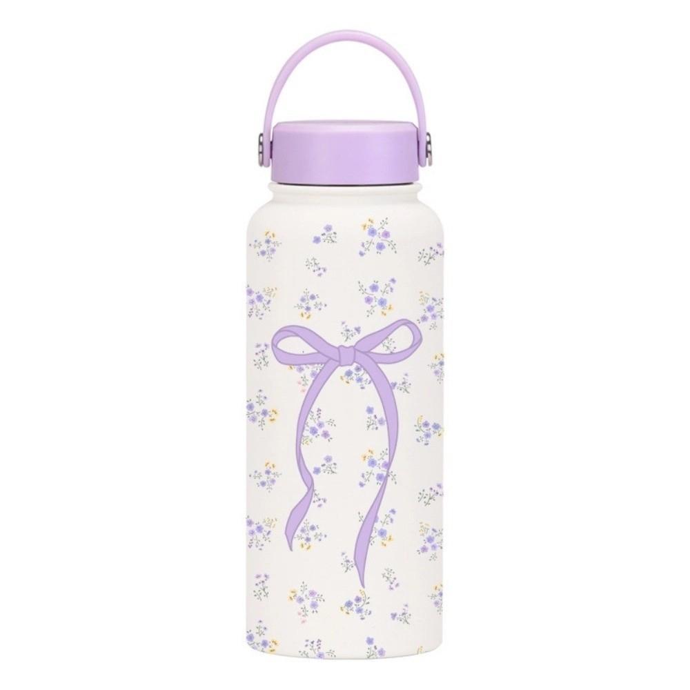 INS Insulated Water Bottle Portable Floral Thermal Cup Drinkware Thermal Water Bottle Office