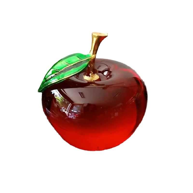 Crystal Apple Decorations, Creative Car Ornaments for Birthdays and Holidays Christmas Gifts