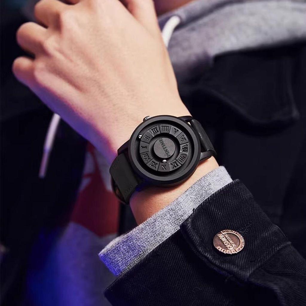 Military Waterproof Watch For Men Luxury Crolling Pointer Magnetic Force Watch Men Fashion Sport Quartz Chronograph