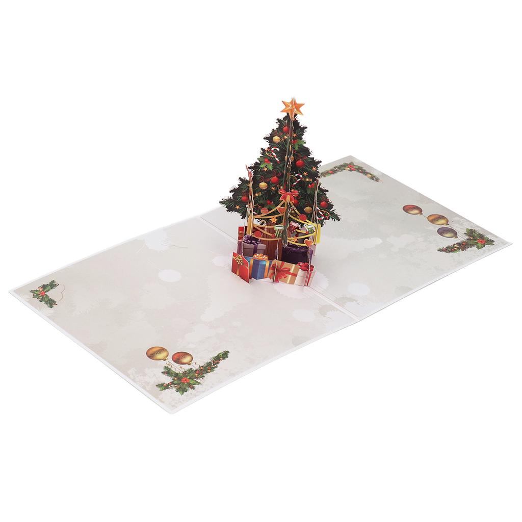 3D Christmas Card Exquisite Christmas Tree Design 3D Greeting Card with Envelope Greeting Card Paper