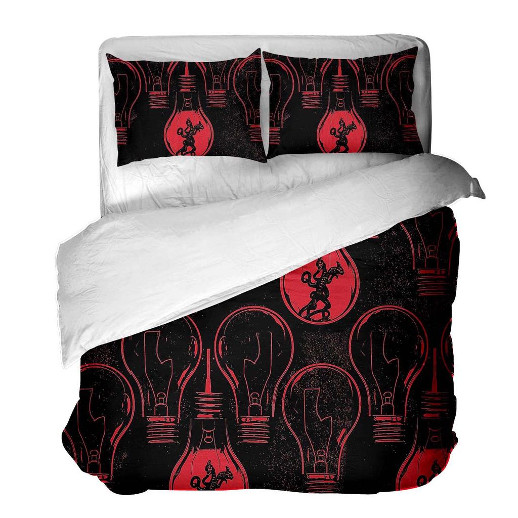 Foaie de poveste Foaie de quilt Husă de quilt pentru cămin studențesc Set din trei piese