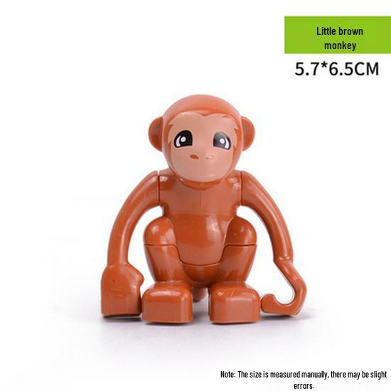 Large Animal Building Blocks: Dinosaur, Tiger, Elephant, Crocodile, Giraffe DIY Educational Toys for Kids