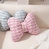 Creative Checkered Bow Cushion For Home Decor And Lounge Comfort