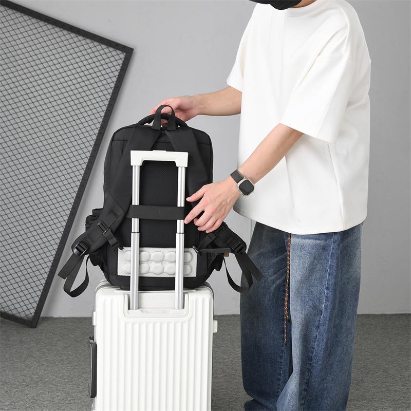 Colorblock Herrenrucksack Mittelschüler Große Kapazität Schultasche Reise Multifunktional Wasserdichter Rucksack