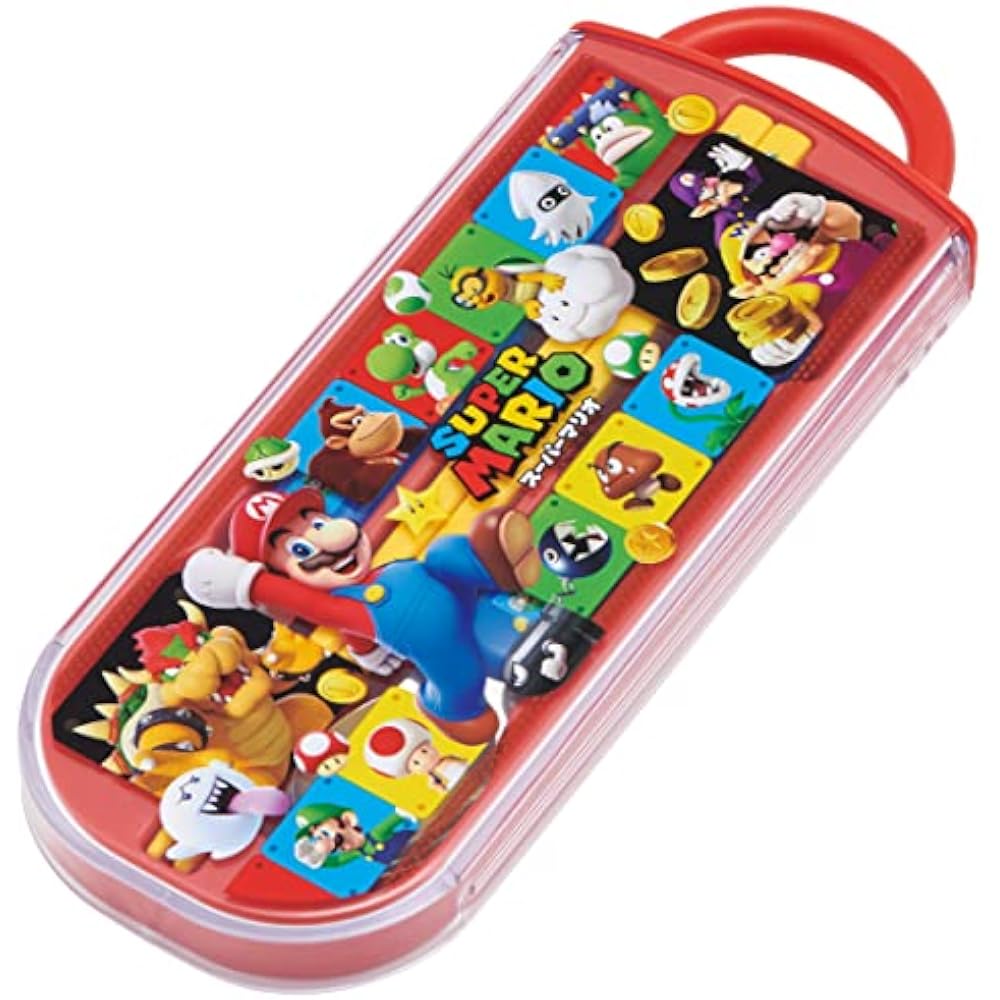 Skater (Skater) Cutlery Set for Kids, Bento, Chopsticks, Spoons, Forks, Made in Japan, Sliding Na...