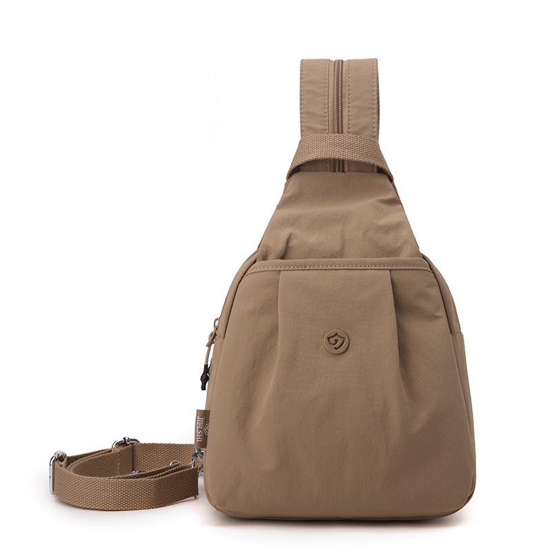 Korean Version Fashionable Casual Backpack for Women, New Multifunctional Chest Bag for Women, Nylon Waterproof Lightweight Travel Backpack for Women