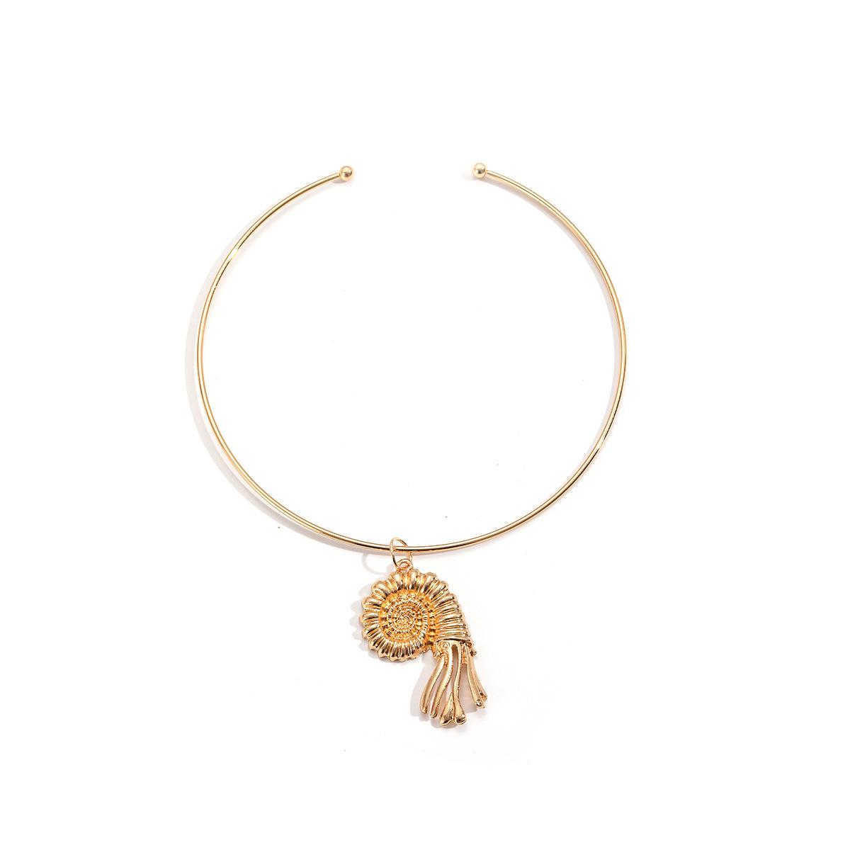 2026 Summer Conch Pendant Simple Collar Beach Ocean Vacation Shell Pendant Necklace for Women