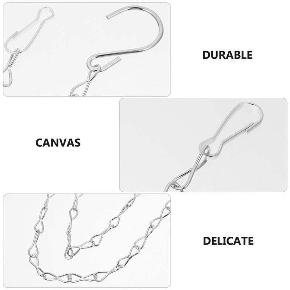 Suporte para Ornamento de Comedouro de Pássaros Lanterna Cesta Vaso Gancho Corrente Suspensa Ferramenta de Jardim